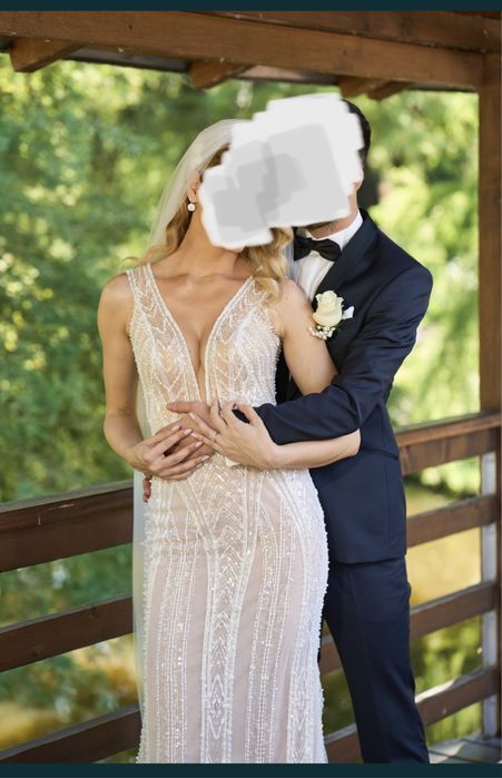 Rochie mireasa sirena cu paiete Christina Andrei