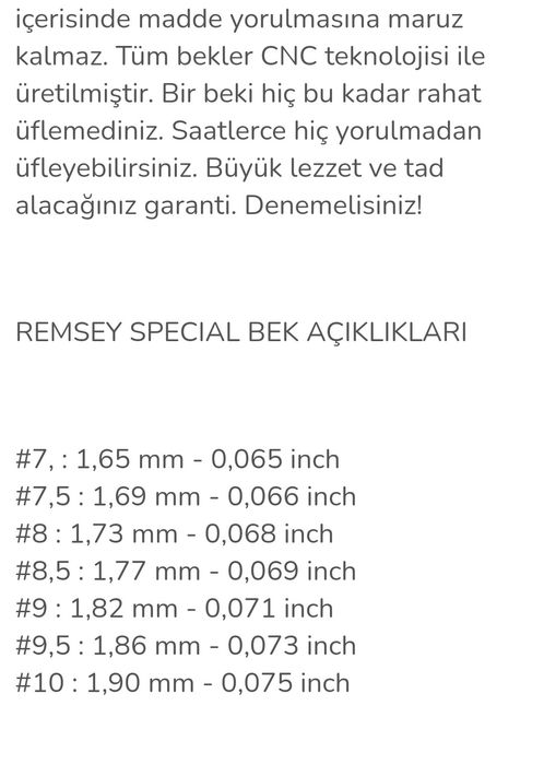 Mustiuc pentru clarinet REMSEY SPECIAL