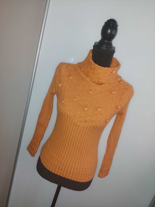 Pulovăr/bluza/maleta office cu ciucuraşi orange TRANSPORT GRATUIT