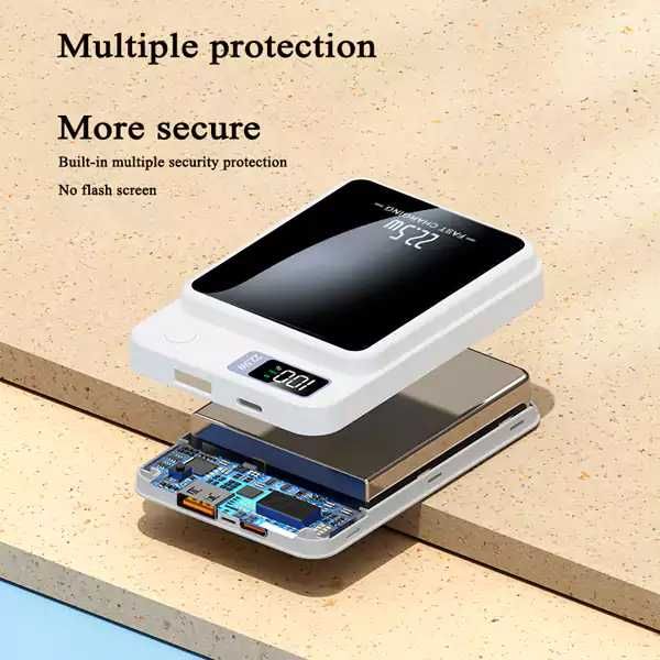 Power Bank 10000mAh 22.5W – магнитна външна батерия, 4 цвята