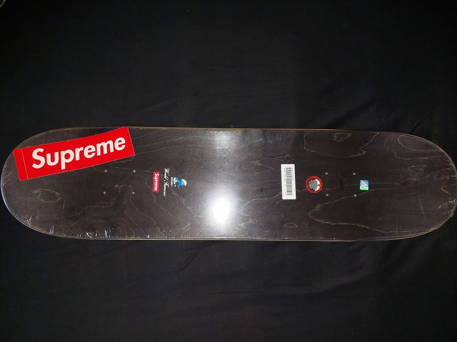 Supreme Smurfs Skateboard Red FW20
