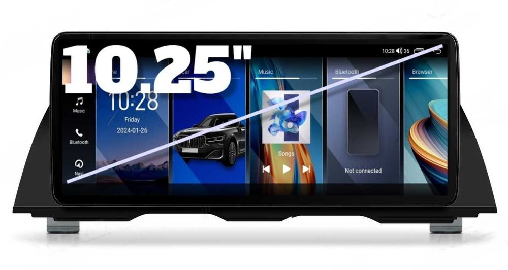 BMW 5 F10, F11, F07, F18, 2012-2016 NBT 10.25″ – Навигация