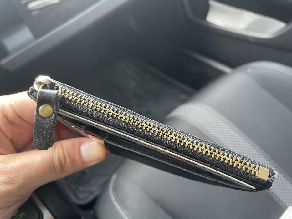 Portofel minimalist piele naturala