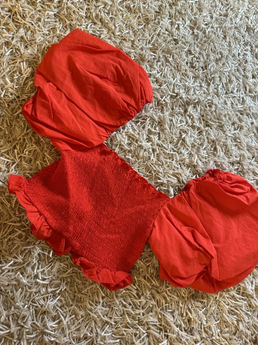 top zara rosu marimea S