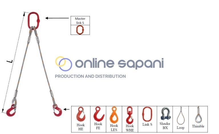 Стоманени сапани с халка и куки 1–4 клона за повдигане, сертифицирани