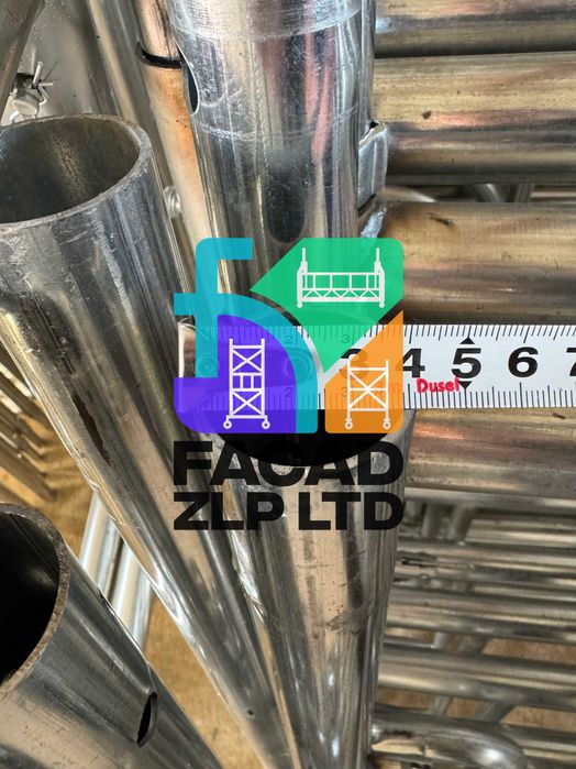 Сборные фасадные леса, оцинкованные, легкие, с настилом в комплекте