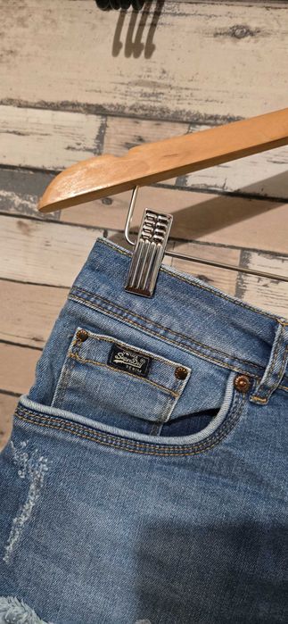 Superdry S-дамски къси дънки (х-277)