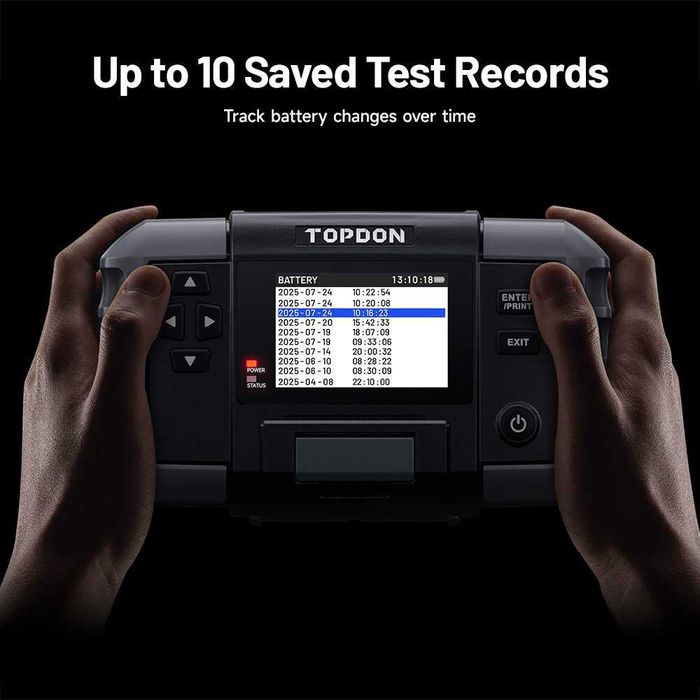 TOPDON BT600 Plus 12/24V професионален тестер за акумулатори