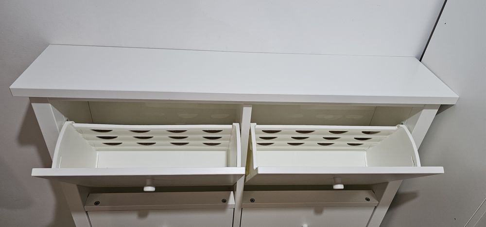 Pantofar nou alb 4 compartimente Ikea Gullaberg, 105x22x107 cm