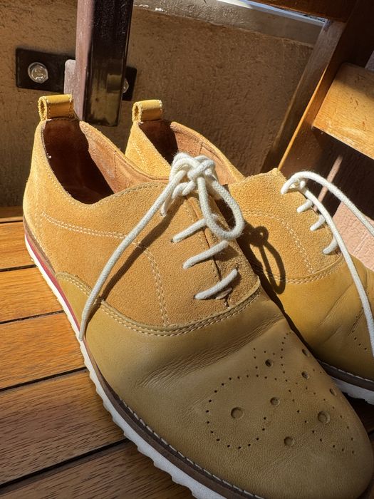 Pantofi cu siret, din piele