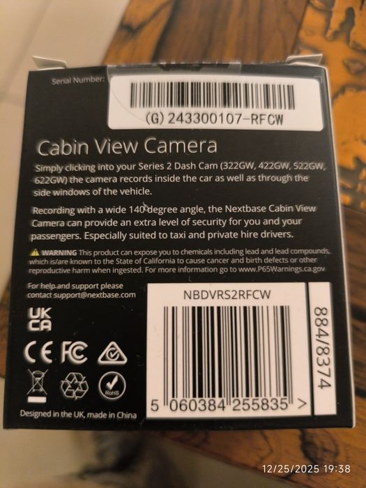 NextBase Cabin View Camera