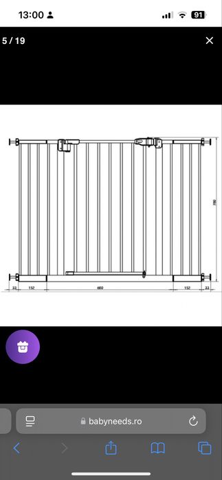 Vand portita siguranta scari copii/ animale