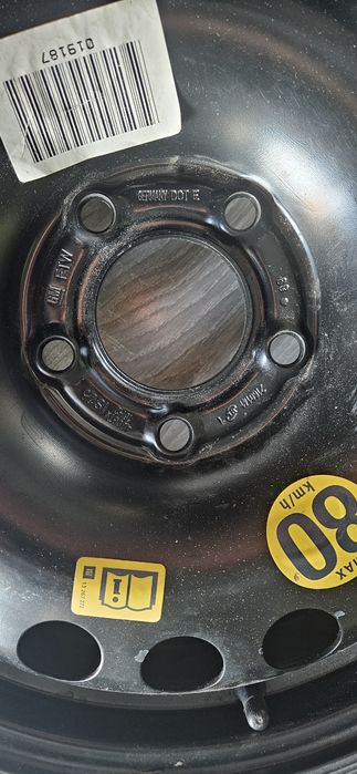 Roată de rezervă OPEL ASTRA J R16 Slim originala nefolosita 5x115x70,3