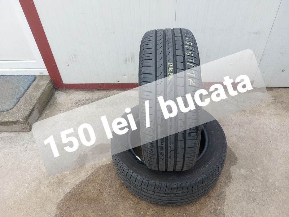 150 lei bucata! Doua anvelope de vara 225 55 r17 Pirelli 2021! 7 mm