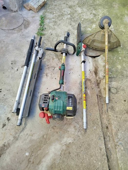 Тример, храсторез, кастрачка и удължител на ,,Parkside" 4в1