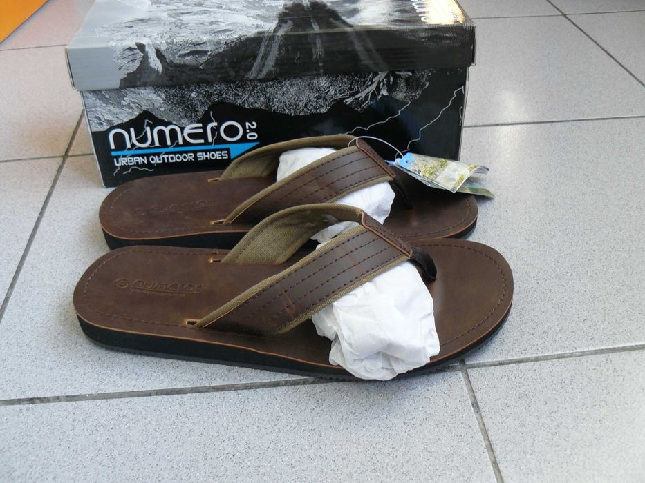 Papuci Barbati NUMERO 2.0,Noi, Cu Bareta Intre Degete,Piele Eco, Nr.41