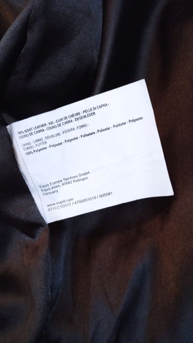 Jacheta/geaca piele de capra, barbati, EDC by Esprit - Germania