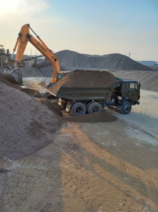 Камазда тупрок клинец щебень кум кампот песок бор