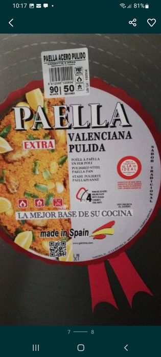 Tigaie Paella 90 cm. Promo 479 Lei
