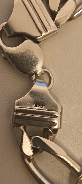 Lanț masiv bărbătesc din argint Figaro