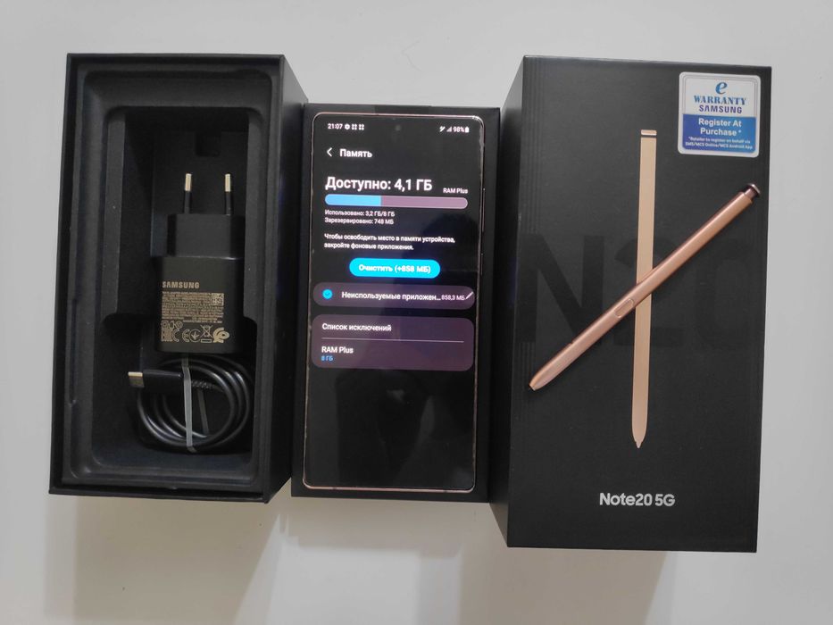 Samsung Note 20 5G (256gb) Самсунг Ноут 20