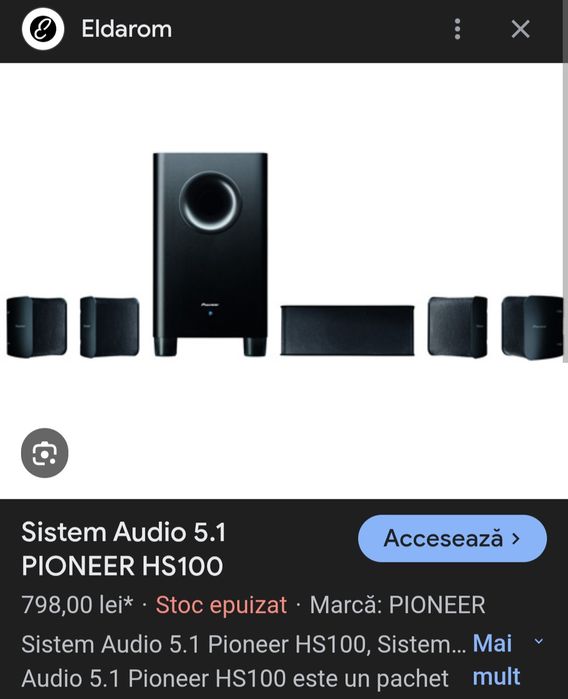Sistem 5.1 pioneer pasiv