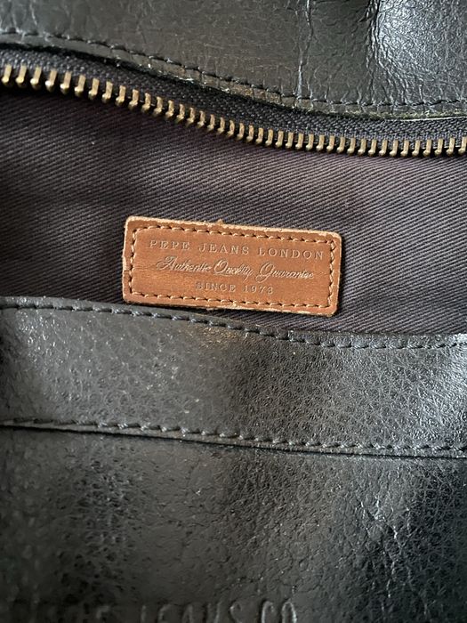 Geanta barbateasca din piele naturala - Pepe Jeans