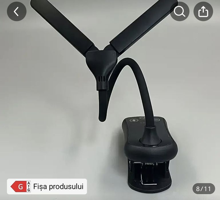 Lampă pentru citit super luminoasă 14 leduri