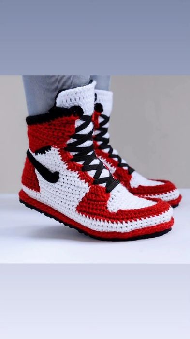 Вязание "Джорданы" кросовки