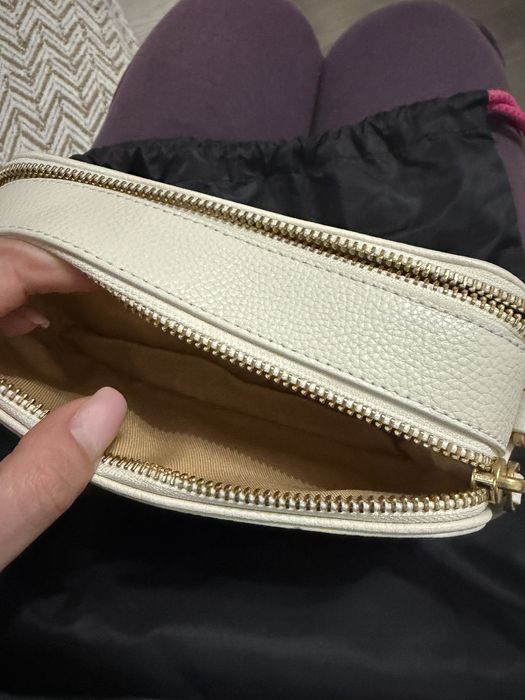 Pinko Camera Bag Crossbody White Antique Gold