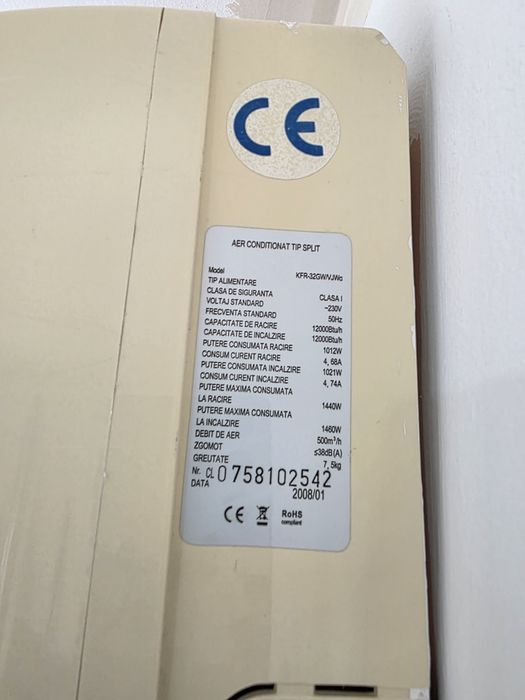 Aer conditionat ALIZEE 12000BTU  Model KFR-32GWN.JWo