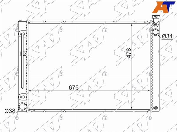 Радиатор Двигателя Toyota Alphard