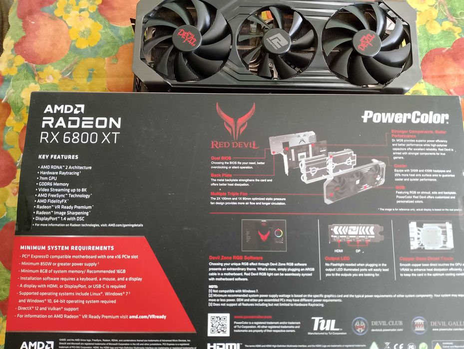 Видео карти ASUS , PowerColor AMD RX6800XT 16 gb