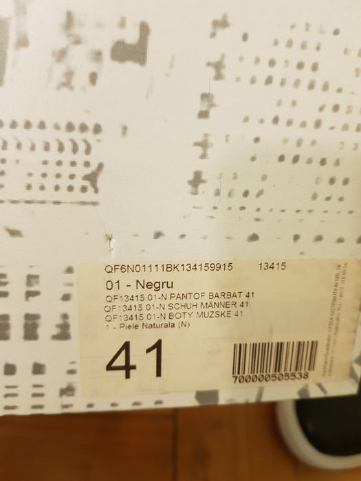 Pantofi bărbați piele 41