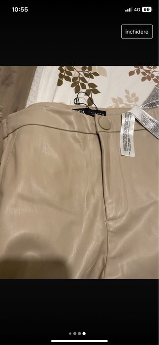 Pantaloni din imitatie de piele