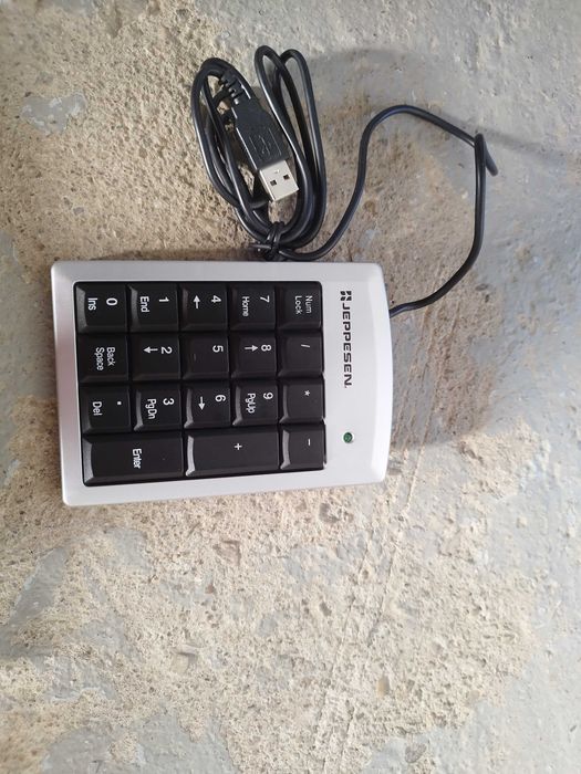 Tastatura numerica Jeppesen, USB 2.0, Gri