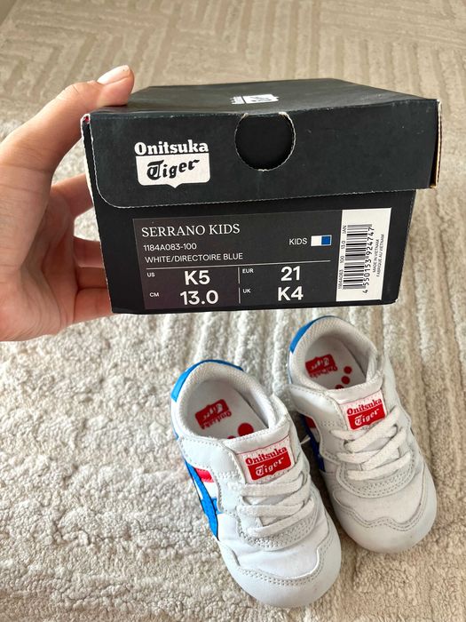 Onitsuka Tiger оригинални детски маратонки 21 номер с лепки