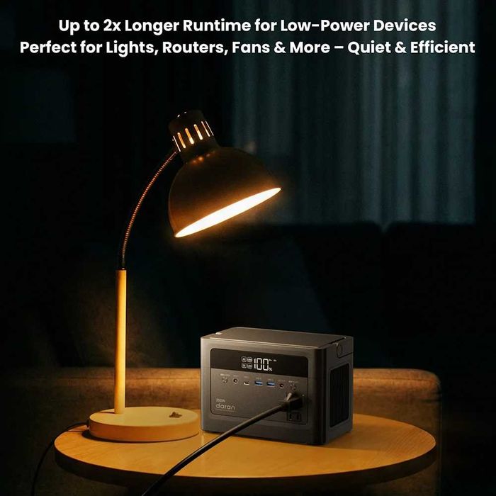 DaranEner Cubus350L – Преносима зарядна станция 350W 288Wh LiFePO4