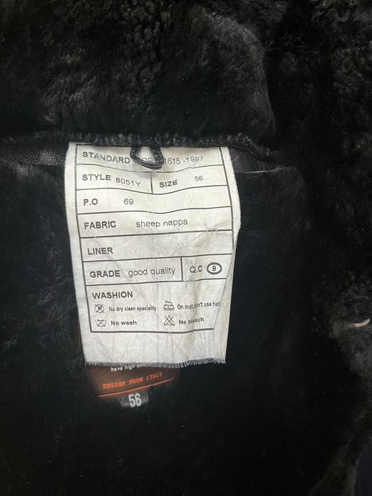 Мужская кожанная дубленка