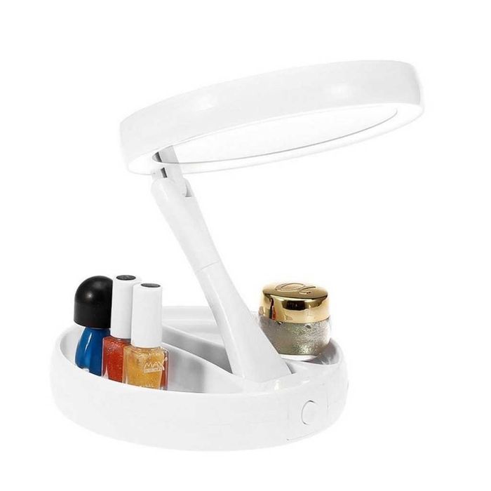 Настолно козметично огледало с LED осветление