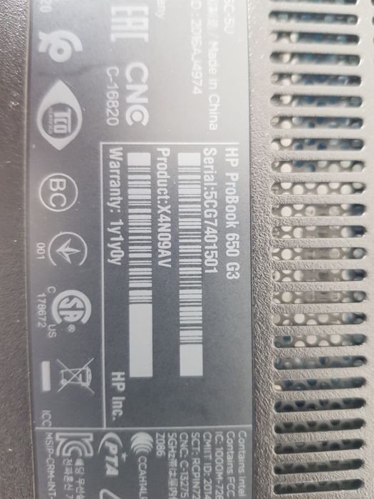 Laptop ptr piese Hp Probook 650 g3 intel i5 gen7