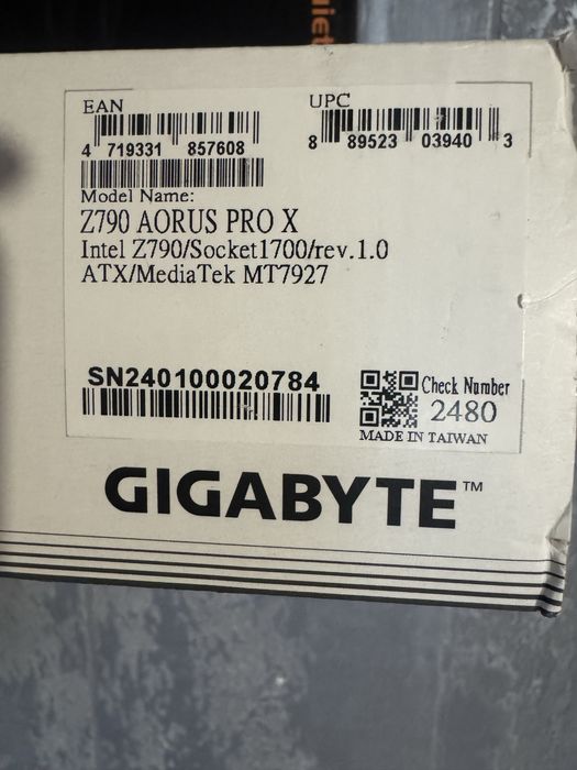 i9-14900K / Z790 AORUS PRO X