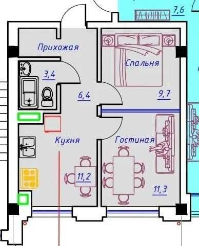 узбум 2х ком коробка яшнабад Grand city по супер цене успейте 41м2;