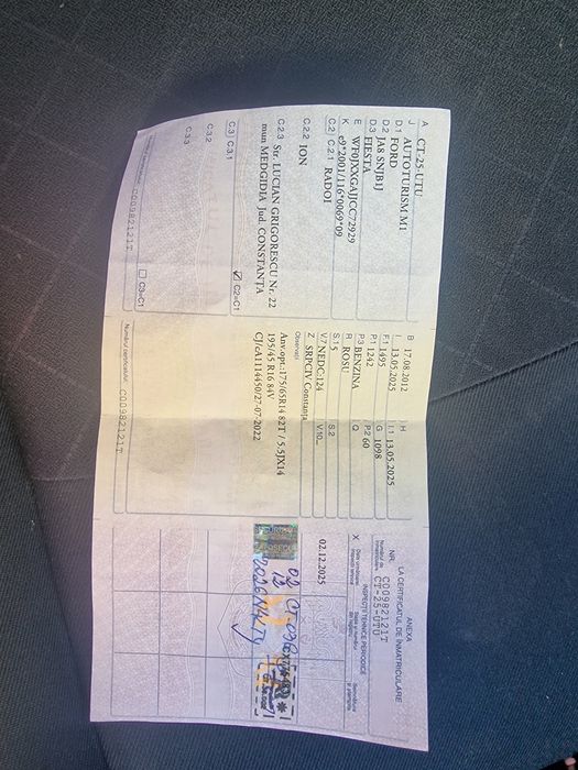 Ford fiesta  din 2012
