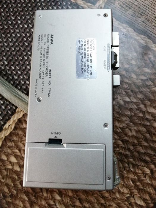 Aiwa Micro Cassette Recorder Aiwa