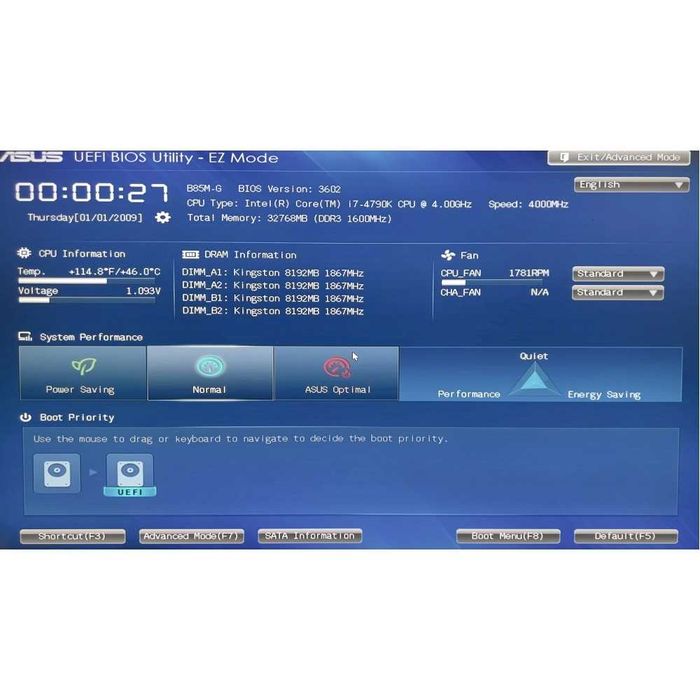 Дъно Дънна платка Asus B85M-G 1150 DDR3 до 32GB RAM