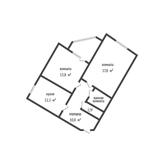 2-х комнатная. Мкр.Наурыз