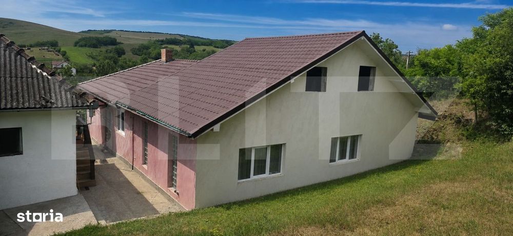 Casa de vanzare, 120 mp, teren 4700 mp, zona Sanmihaiu de Campie