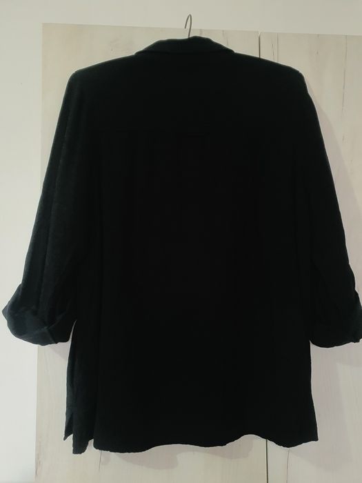 Cămașă damă neagră Chicoree vâscoză si IN oversized XL M L casual office minimalist