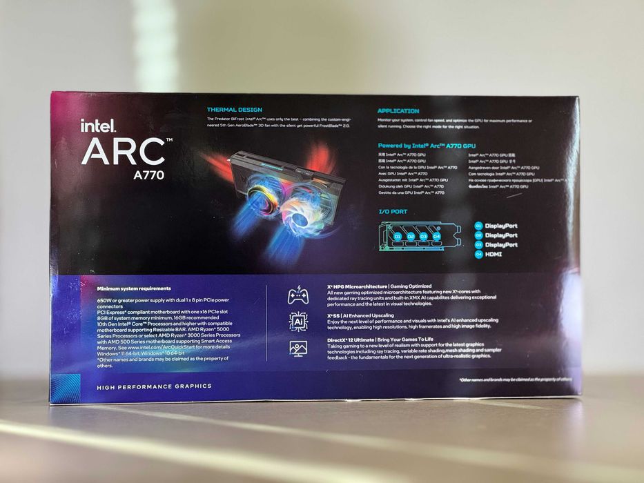 Predator BiFrost Intel® Arc™ A770 OC